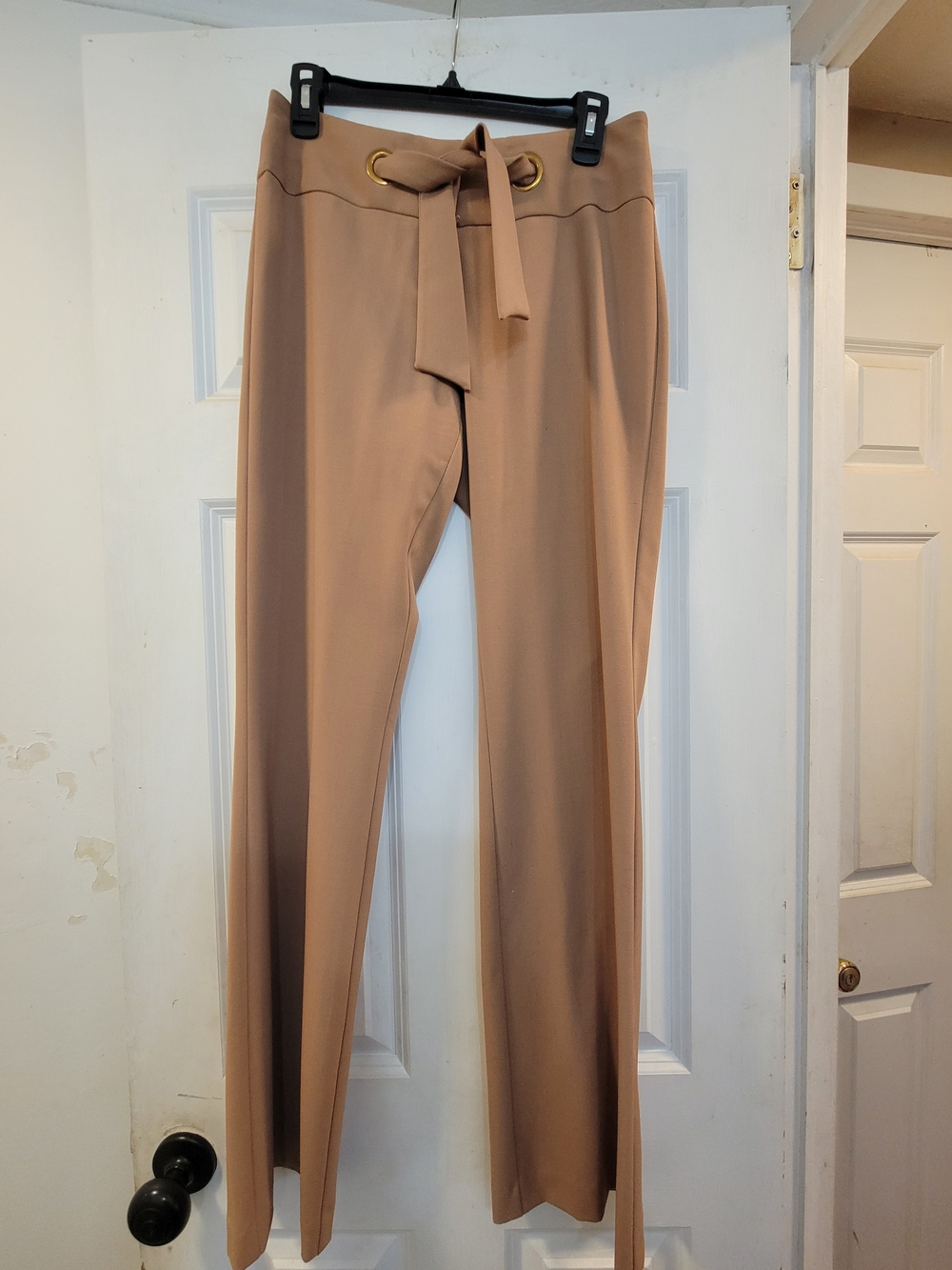 Cache vintage Camel Tie-Waist  Leg Trousers size 6
